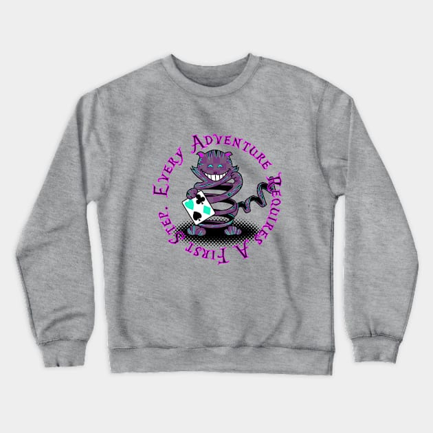 Alice's Lucky Cat Crewneck Sweatshirt by Roxorsoxoff